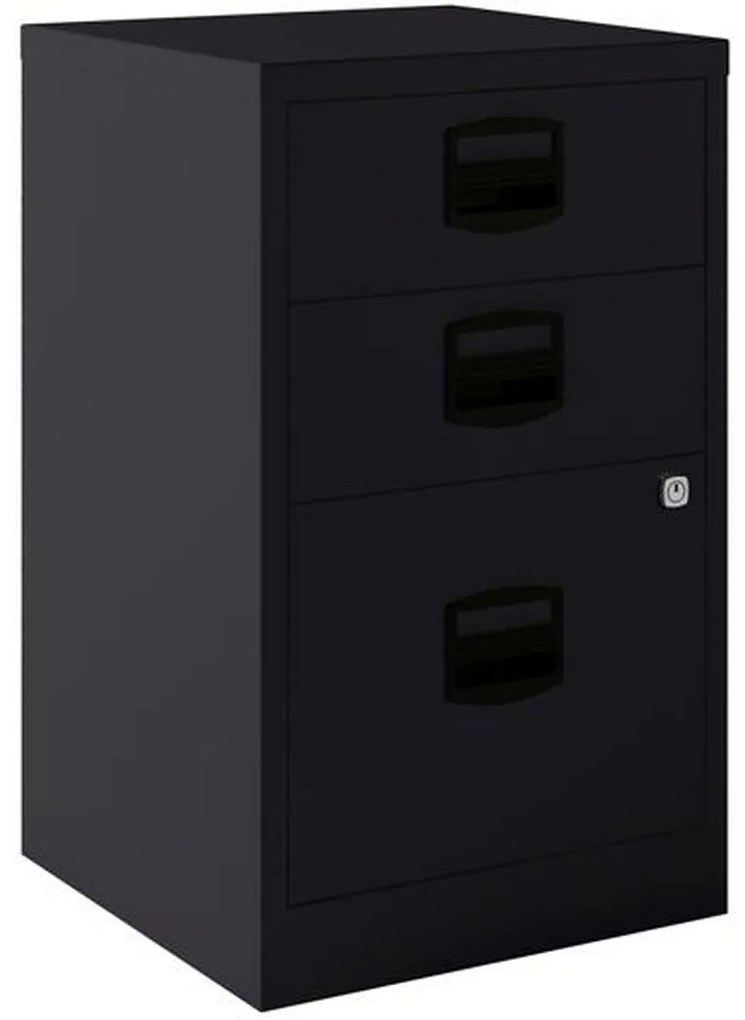 File cabinet Bisley Метал Стомана Антрацит A4 3 чекмеджета (67 x 41 x 40 cm)