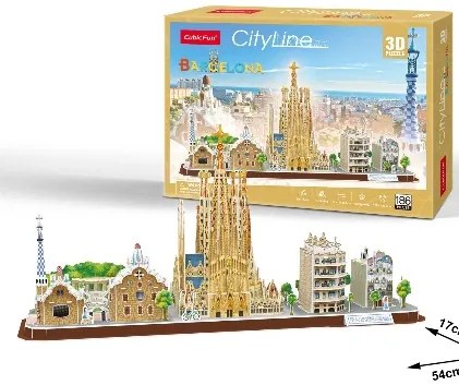 Cubic Fun -  Пъзел 3D Barcelona 186ч.