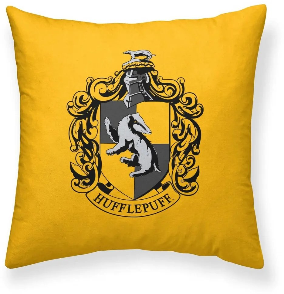 Калъфка за възглавница Harry Potter Hufflepuff Basic Жълт 50 x 50 cm