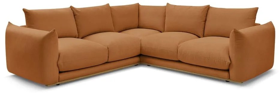 Оранжев ъглов диван Ernest – Bobochic Paris
