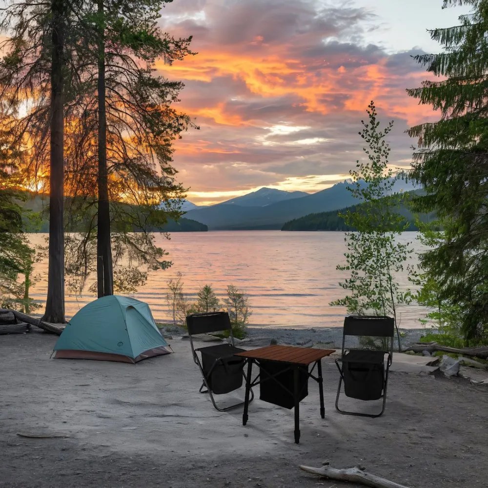 Сгъваема туристическа маса с хладилна чанта