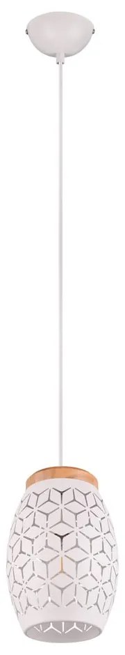 Бяла висяща лампа ø 15 cm Bidar - Trio