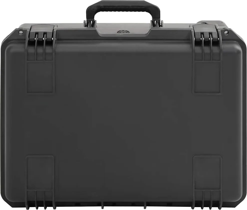 4007251 vidaXL Преносим калъф за полет, черен, 54x41,5x29 см, PP