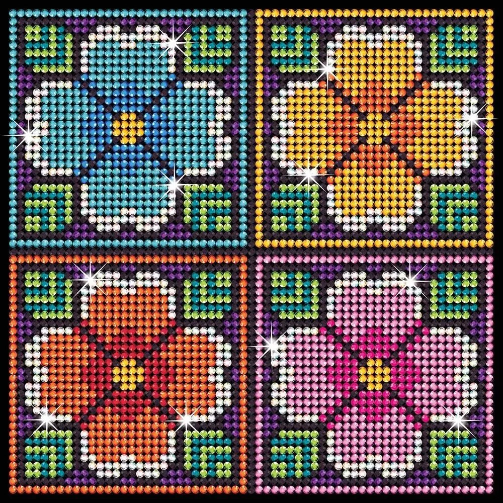 Sequin Art - Картина с диаманти, Цветя