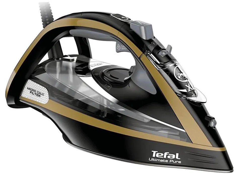 Tefal - Парна ютия ULTIMATE PURE 3000W/230V златист/черен