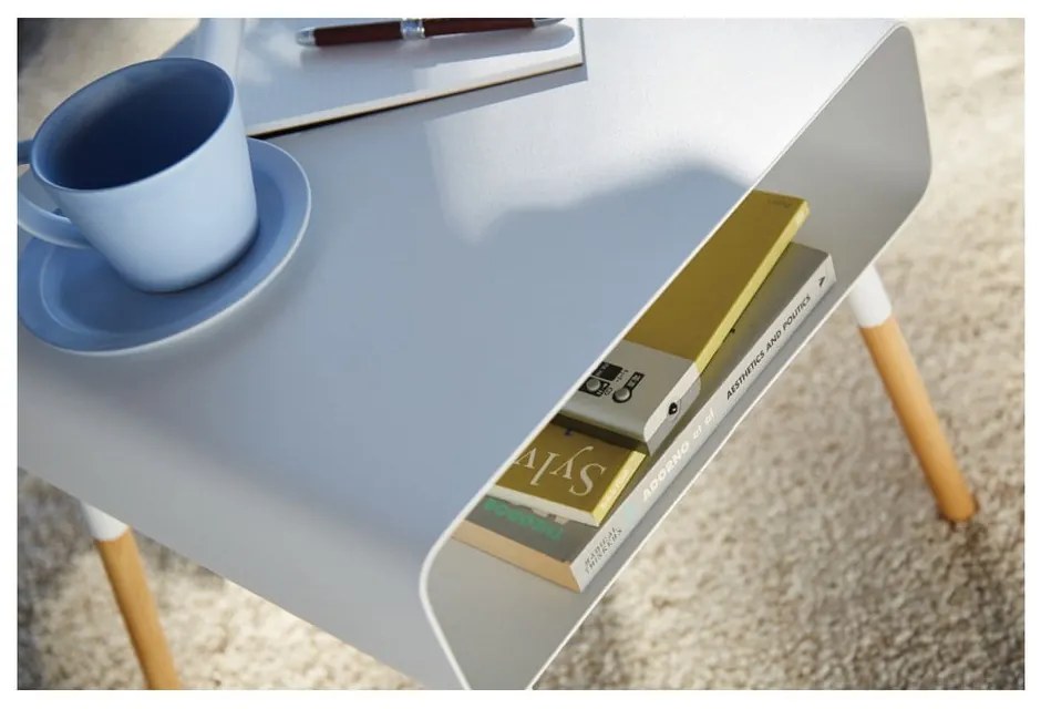 Бяла масичка за кафе , височина 35 cm Plain - YAMAZAKI