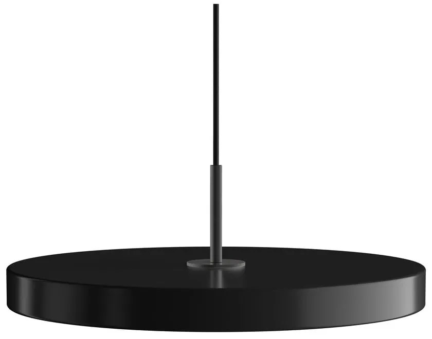 Черно LED висящо осветително тяло с метален абажур ø 43 cm Asteria Medium – UMAGE