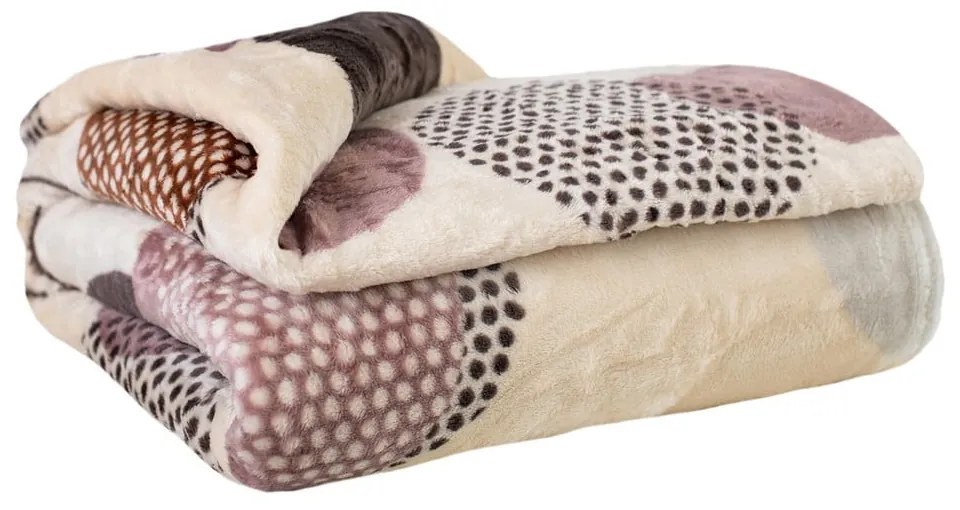 Одеяло от микроплюш 200x220 cm Circles - My Home