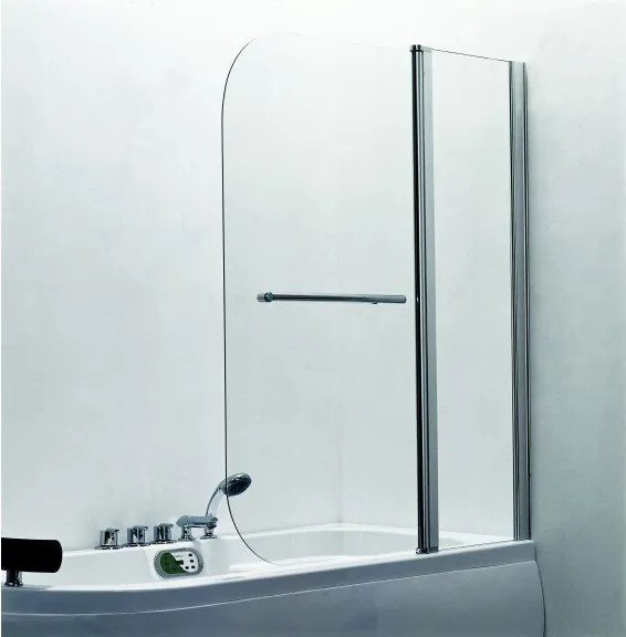 Подвижен параван за вана ICS 112C R, 100х140см, 5мм