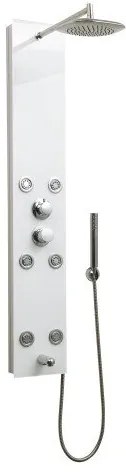 Хидромасажен душ панел ICSH 3641 "КИМ", бял, 130x22см