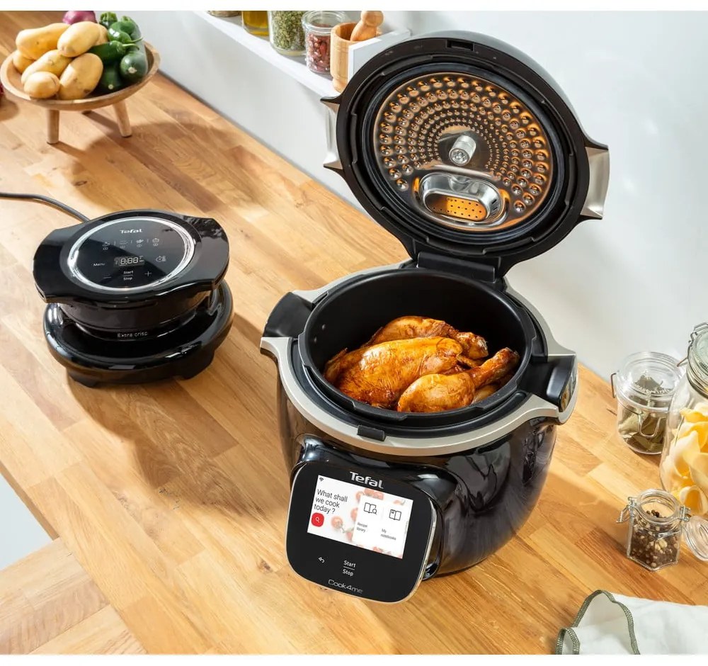 Черен фритюрник с горещ въздух Cook4Me EY150830 – Tefal