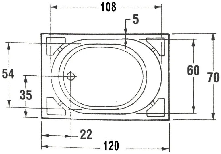 Вана Sanitec Gloria 120 με Seat