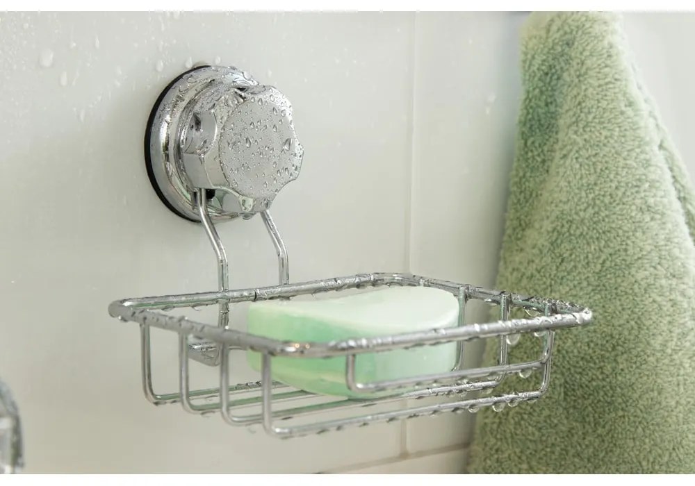 Самозадържащ се стоманен дозатор за сапун в сребристо Bestlock Bath - Compactor