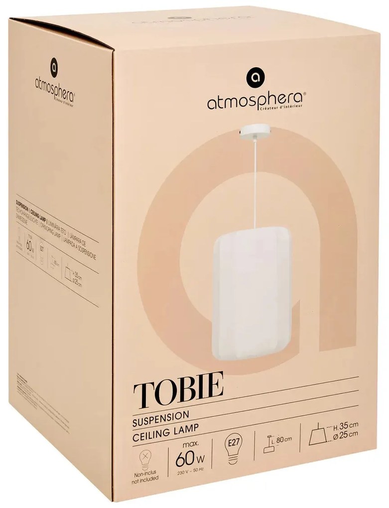 Пендел atmosphera Tobie, 25 cm, Бял памук