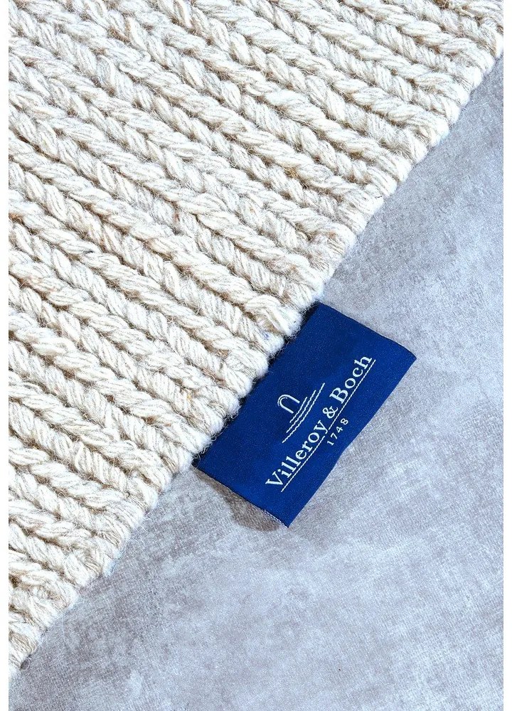 Бяла ръчно изработена вълнена пътека 80x200 cm Francois – Villeroy&Boch