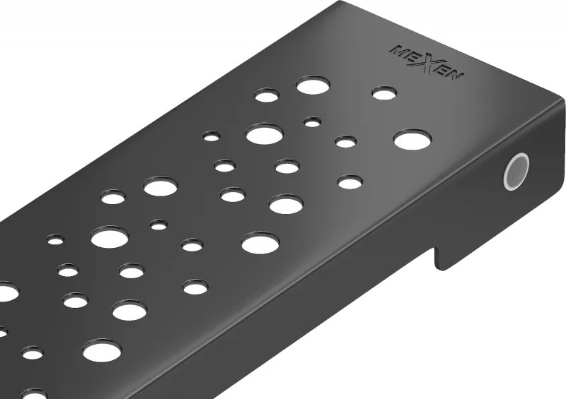 Mexen Flat M12 декоративна част за линеен отвод 100 см, черна - 1721100