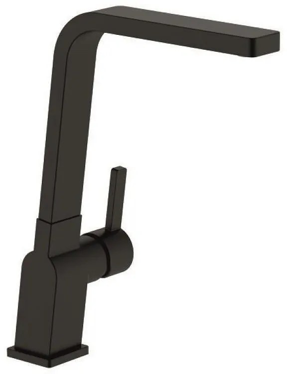 Смесител за кухня ICF 7163105B, месингов, черен мат, 30.4x25.7см