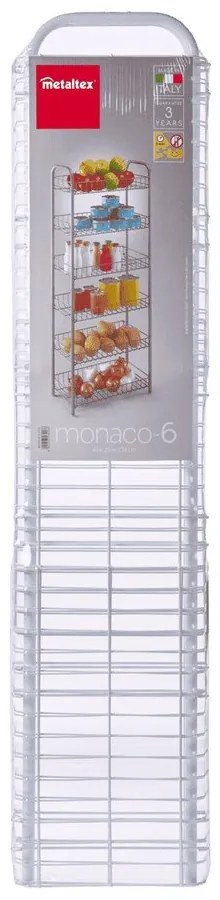 Бял рафт за съхранение Monaco - Metaltex