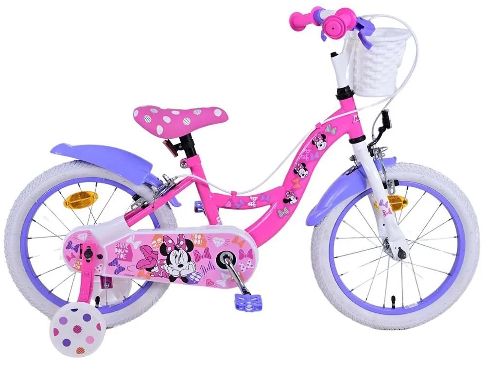 E&amp;L cycles - Детски велосипед с помощни колела, Мини Маус,16 инча FW