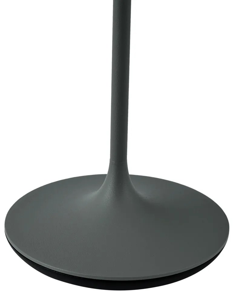 Настолна лампа тъмно сива вкл. LED IP65 акумулаторна със станция за зареждане - Bass