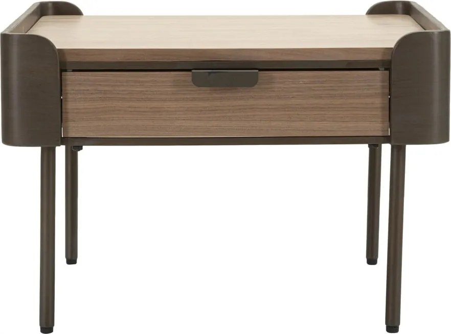 Кафява масичка за кафе от масивна ела 60x60 cm Toronto – Mauro Ferretti