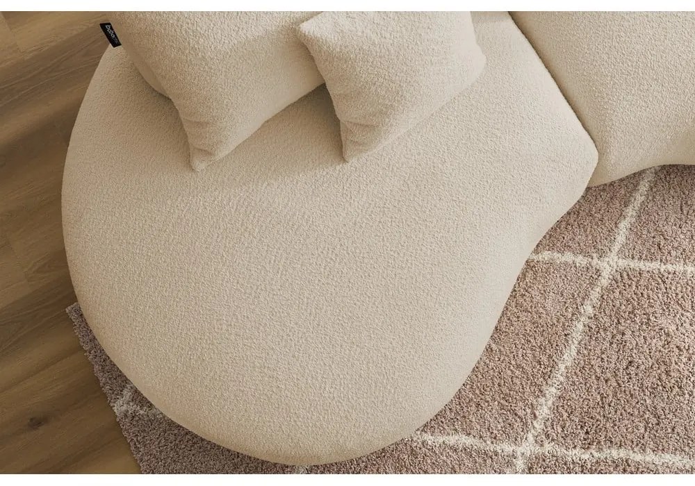 Бежов диван от плат букле 260 cm Saint-Germain - Bobochic Paris