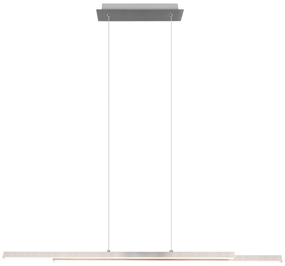 LED висящо осветително тяло сребристо Odio – Reality