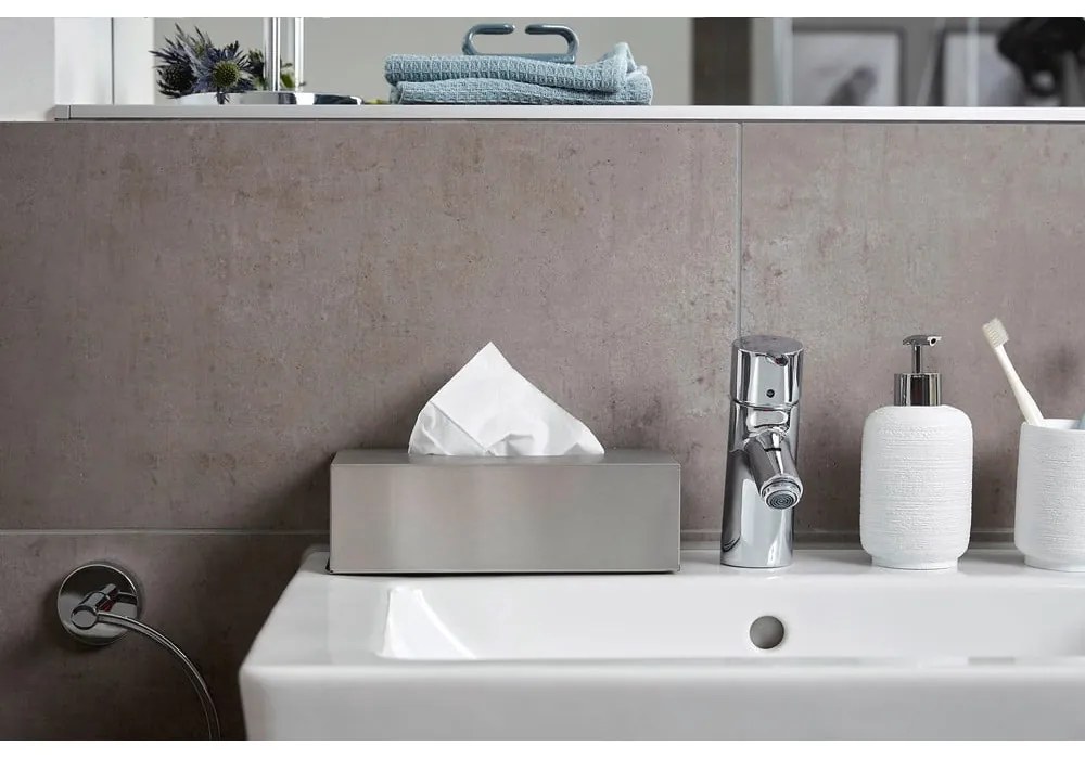 Кутия от неръждаема стомана за козметични кърпички - Wenko