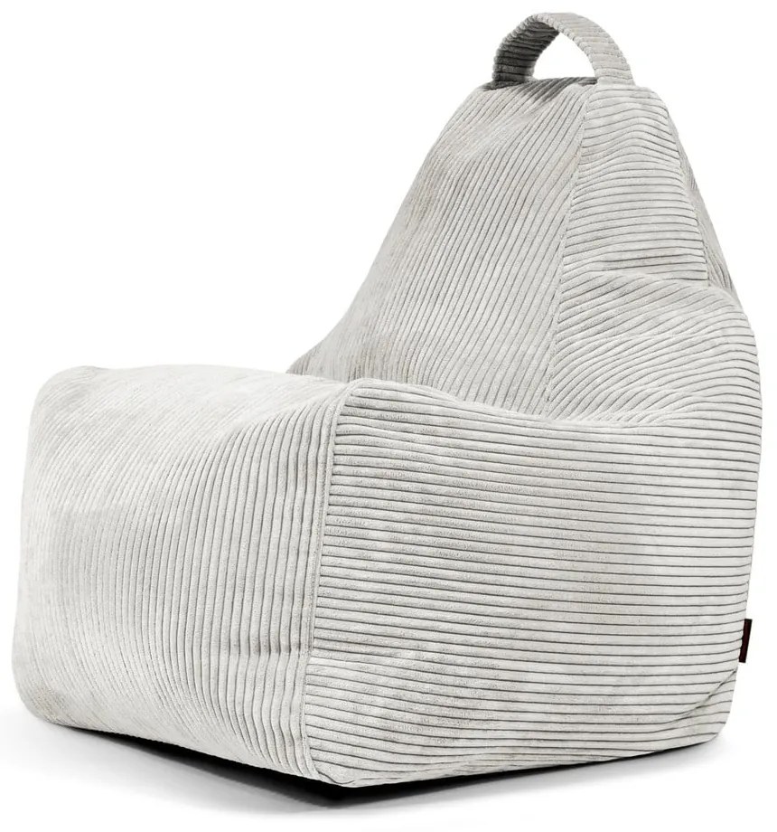 Кремав пуф от рипсено кадифе Play Amuse – SLOWDOWN