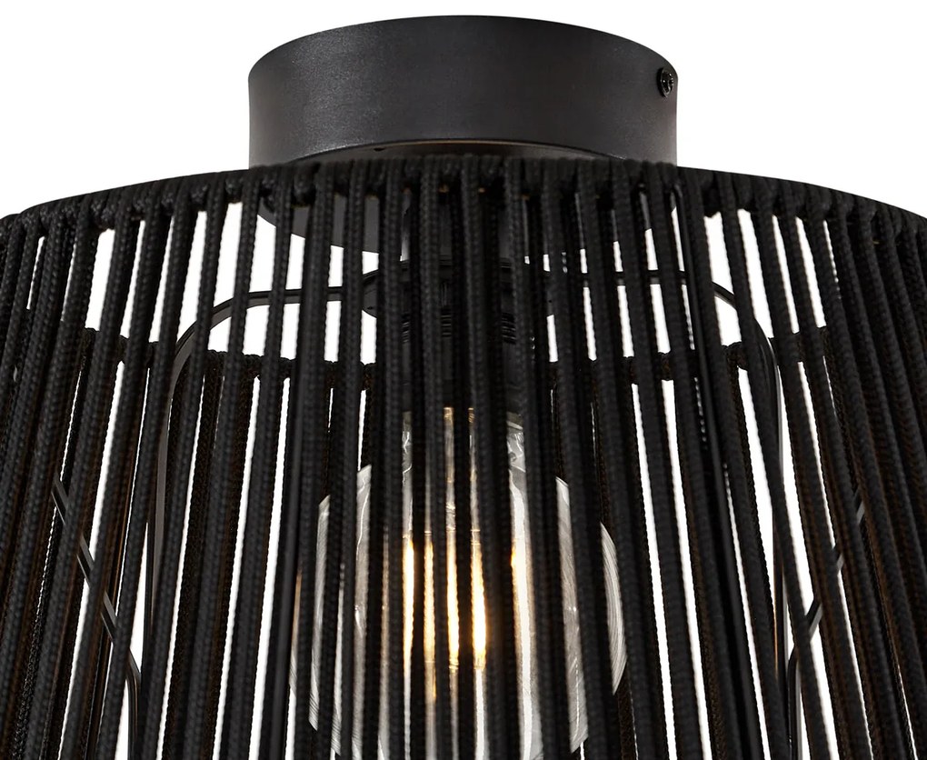 Japandi външен плафон с черно въже IP54 - Jayla