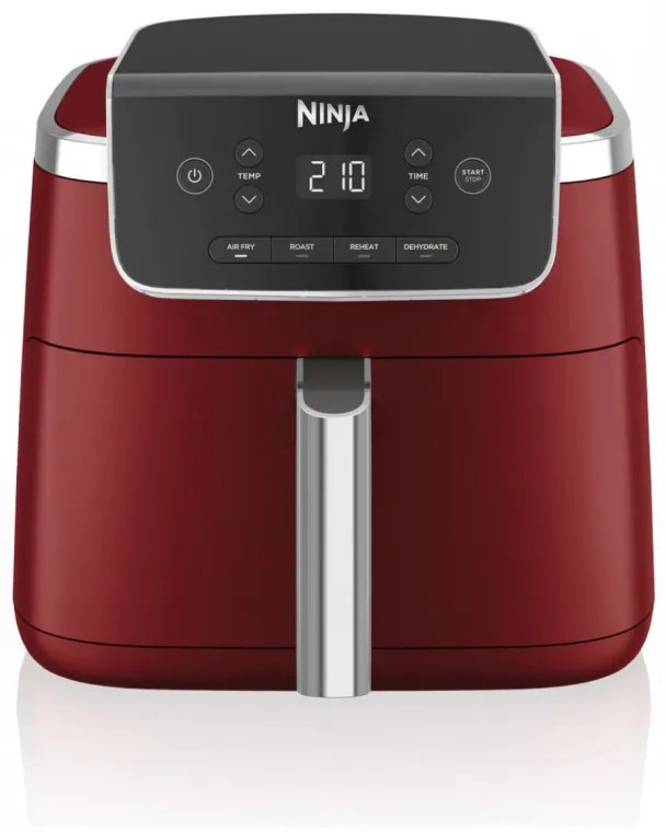 Фритюрник с горещ въздух Ninja AF140EUCM PRO, 1750W, 4.7 л, 40-240C, 4 програми, Таймер, AirCrisp, Незалепващо покритие, Бордо