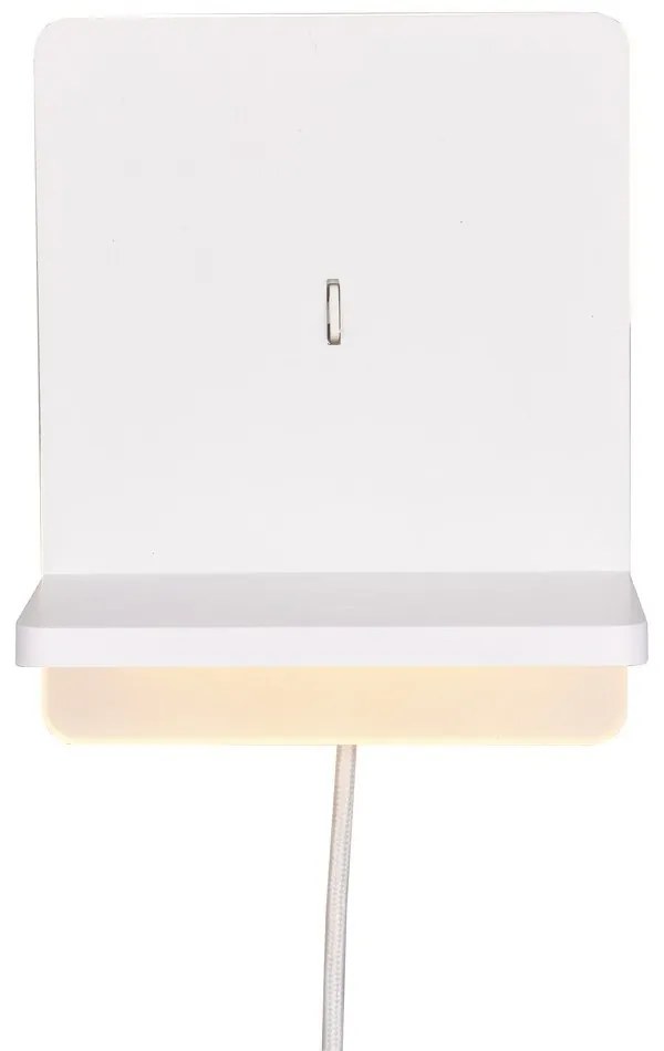 Бяла LED затъмняваща се стенна лампа Fairfield – Trio