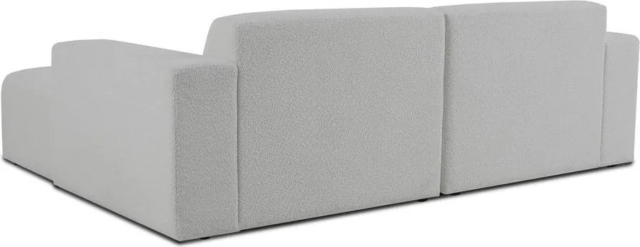 Бял ъглов диван от букле (десен ъгъл) Roxy – Scandic