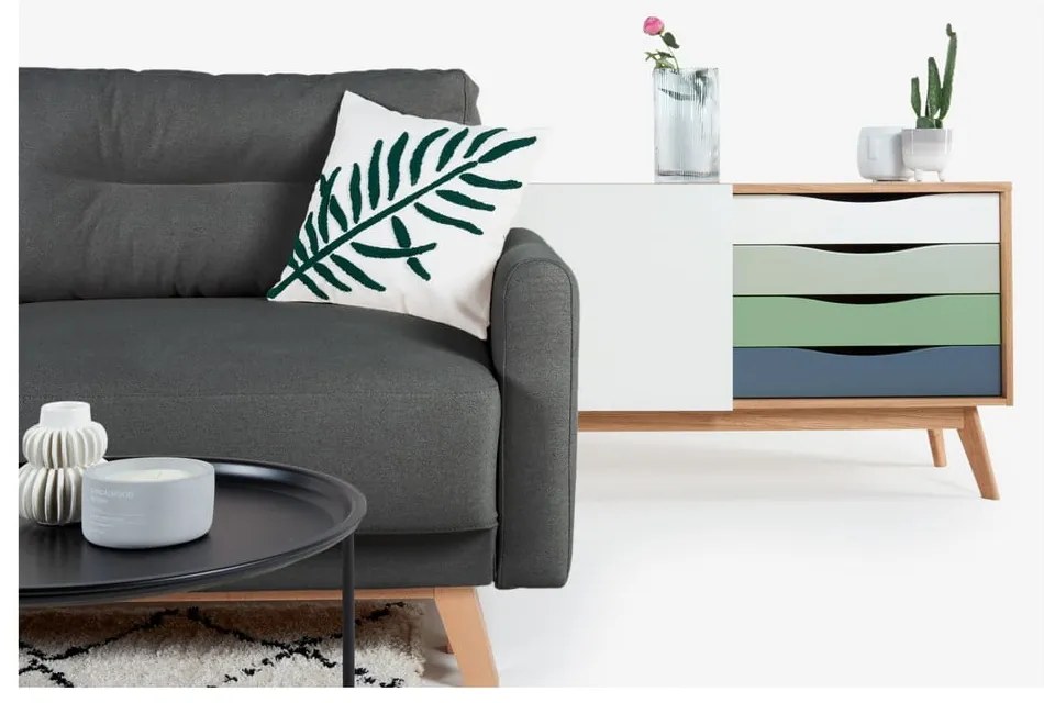 Тъмно сив диван Pop - Bonami Selection