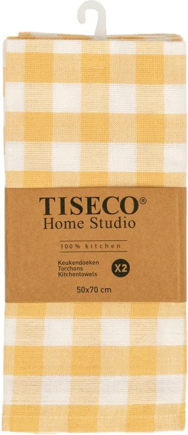 Памучни кърпи за съдове в комплект 2 бр. 50x70 cm Gingham – Tiseco Home Studio