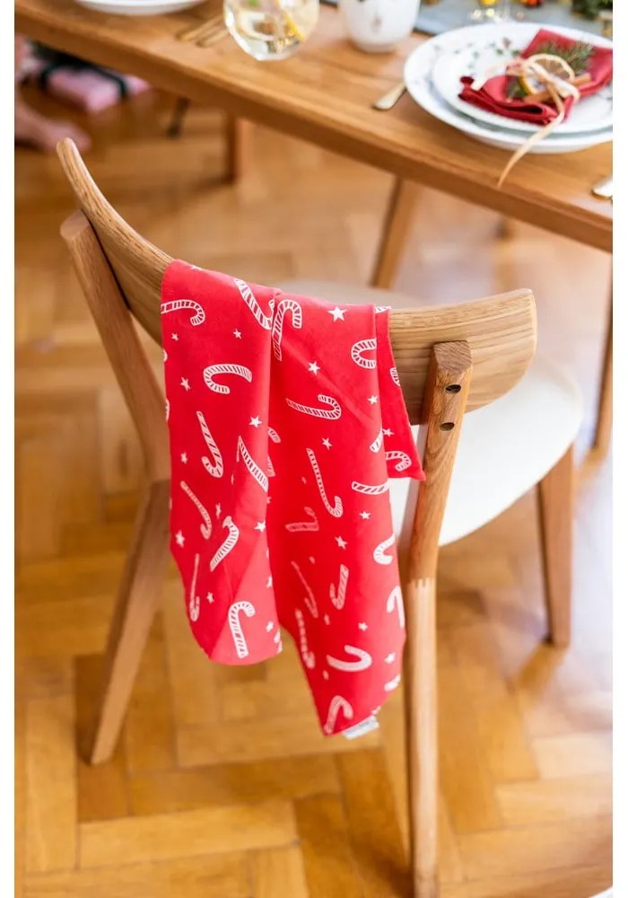 Памучни кърпи за съдове в комплект от 4 бр. с коледни мотиви 50x70 cm Candy Cane – Catherine Lansfield