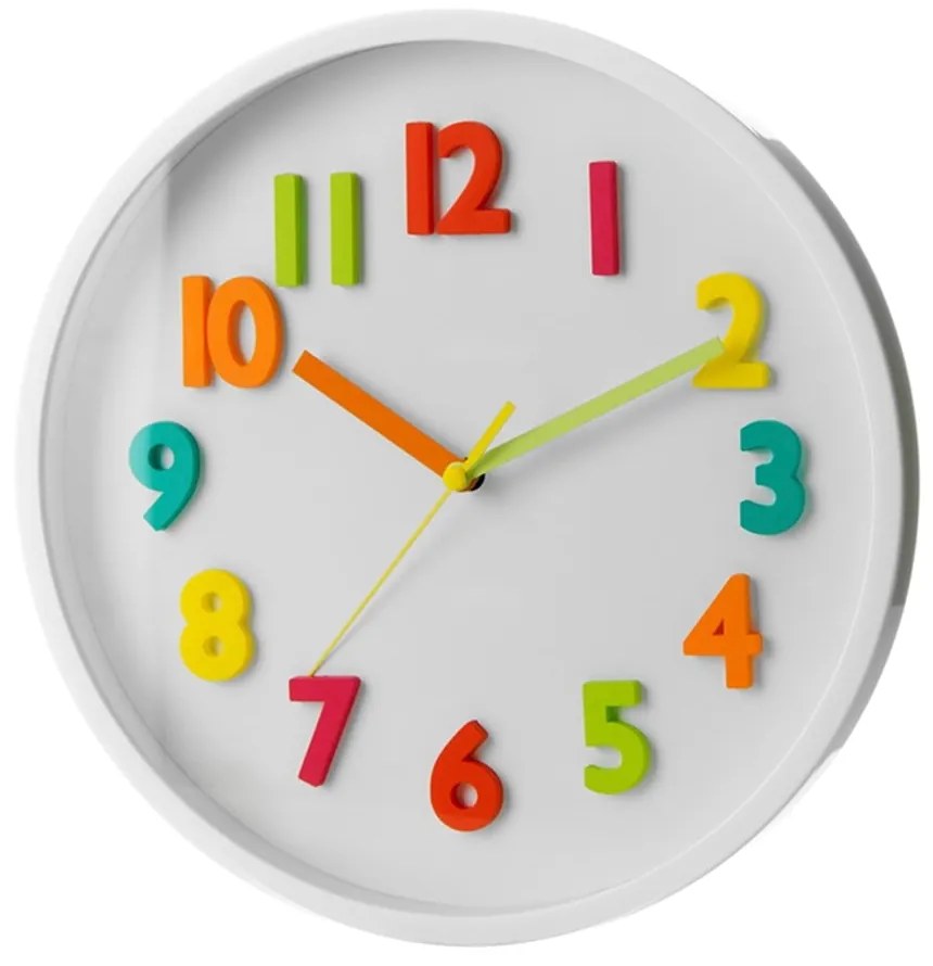 Детски часовник ø 25 cm Colourful Numbers – Casa Selección