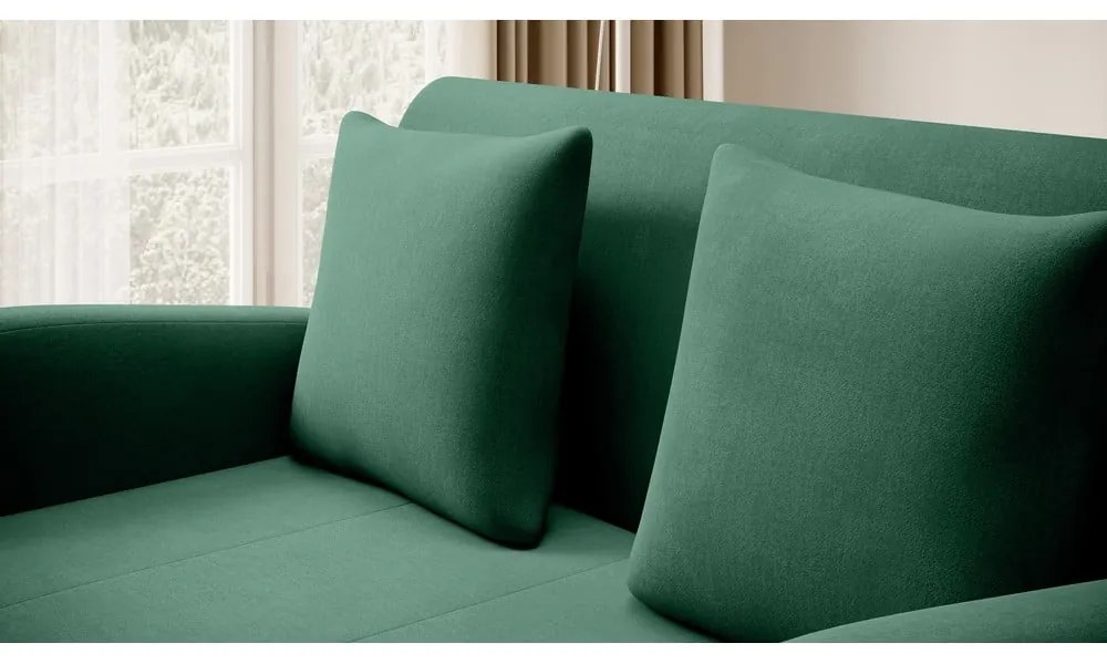 Зелен кадифен разтегателен диван 130 cm Ario – ELTAP