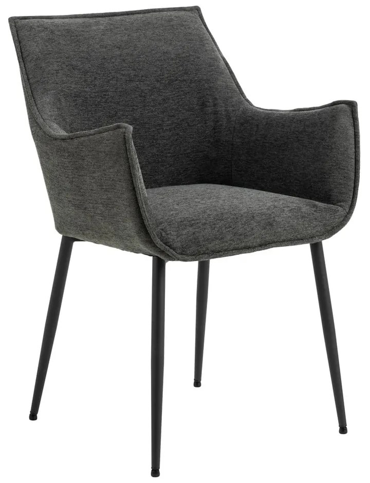 Тъмносив тапициран трапезен стол Bonita – Actona