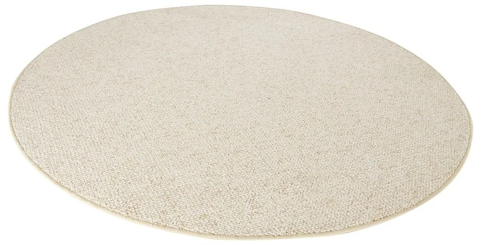 Кремав кръгъл килим ø 200 cm Wolly – BT Carpet