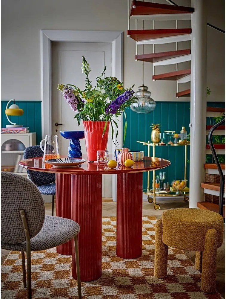 Гланцова кръгла трапезна маса ø 110 cm Della – Bloomingville