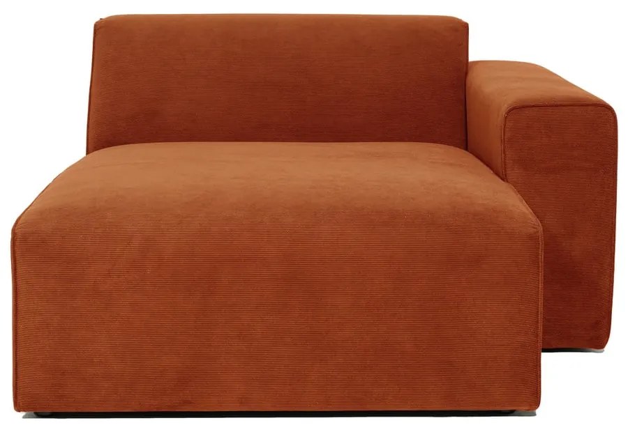 Модул за оранжев велурен диван (десен ъгъл) Sting - Scandic