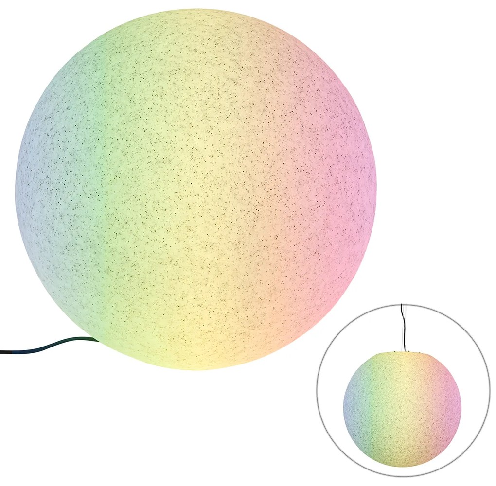 Смарт външна лампа сива 56 cm IP44 вкл. Wifi A60 - Nura