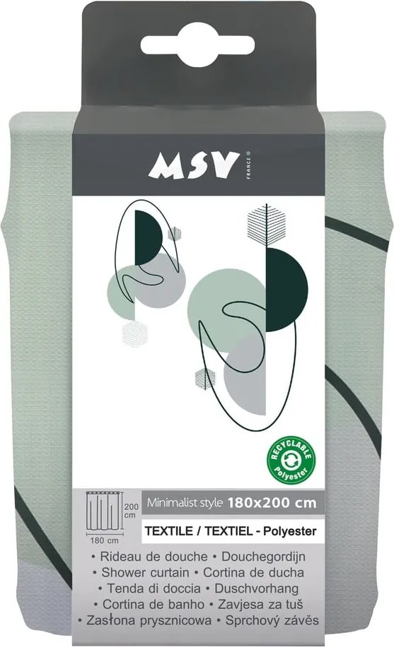 Завеса за душ 180x200 cm Minimalist – MSV