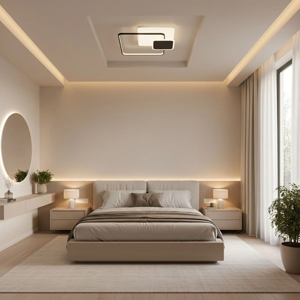 Плафон APP1712-C BLACK LED