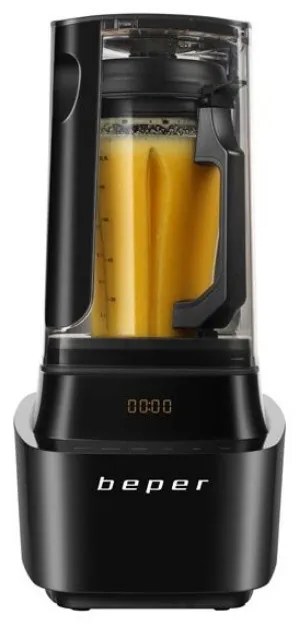 Разопакован: Вакуумен блендер Beper BP.620, 1000W, 1L, BPA Free, Шумоизолираща капачка, Soft Touch, 2скорости+импулси, Черен