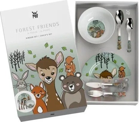 Порцеланов детски комплект за хранене 6 бр. Forest Friends – WMF