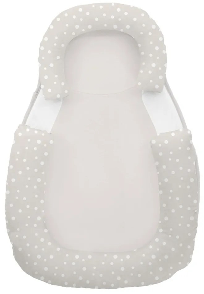 KIKKA BOO Мемори подложка с позиционер/ограничител DOTS BEIGE
