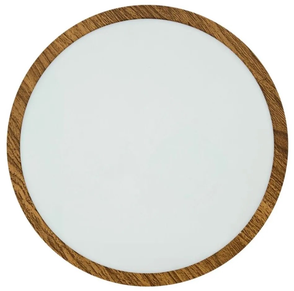 LED Плафониера RING LED/24W/230V 4200K Ø 28,5 см кафяв