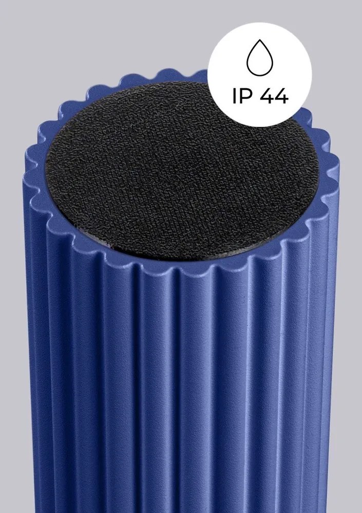 Синьо осветително тяло за таван със стъклен абажур ø 12 cm Orbital – Sollux